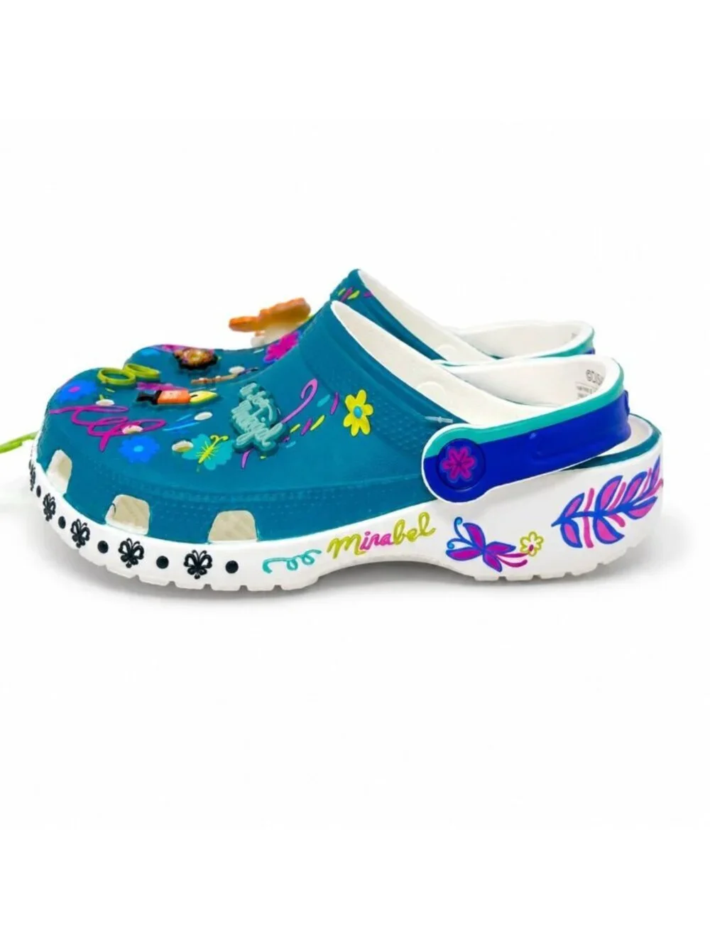 Crocs Kids Encanto Mirabel Disney Classic Clogs White J4 Womens 6 Slip-On Shoes